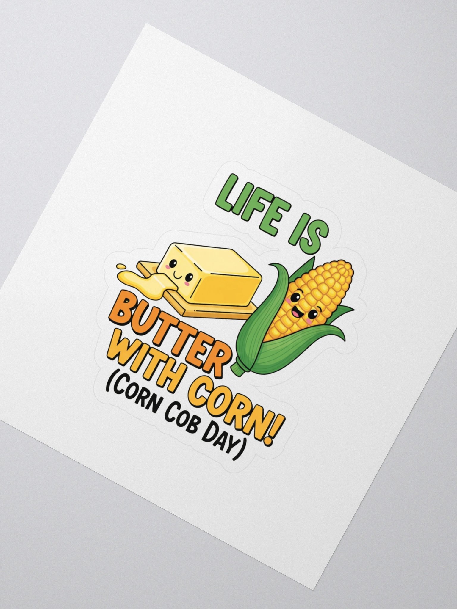 Corn-Style Kiss Cut Stickers product image (2)