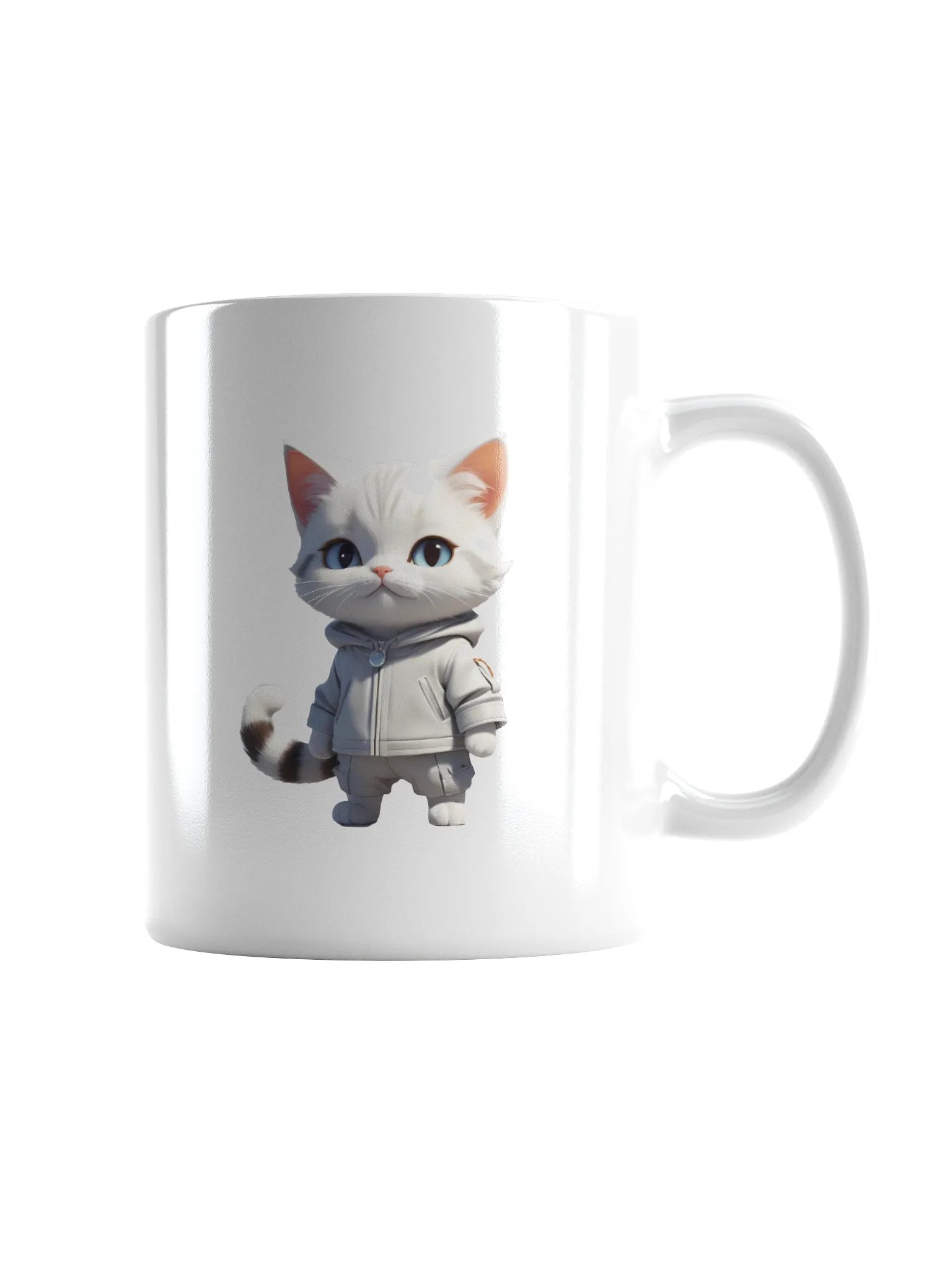Cute Cartoon Kitty White Mug product image (2)