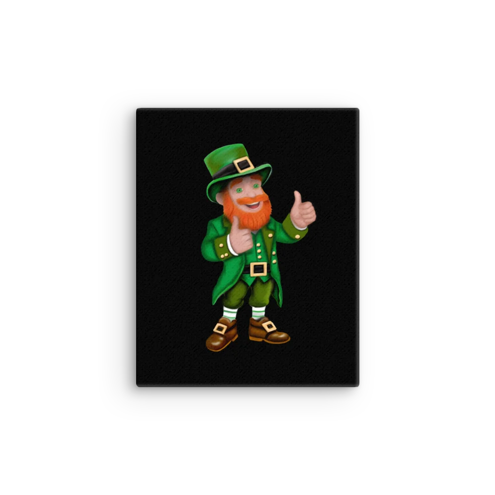"Thumbs Up" Leprechaun. Thin Canvas product image (1)
