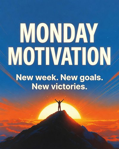 🌅 Happy Monday, champions!

The weekend is behind us, but the fire inside you? It’s just getting started.

This week is YOUR ...