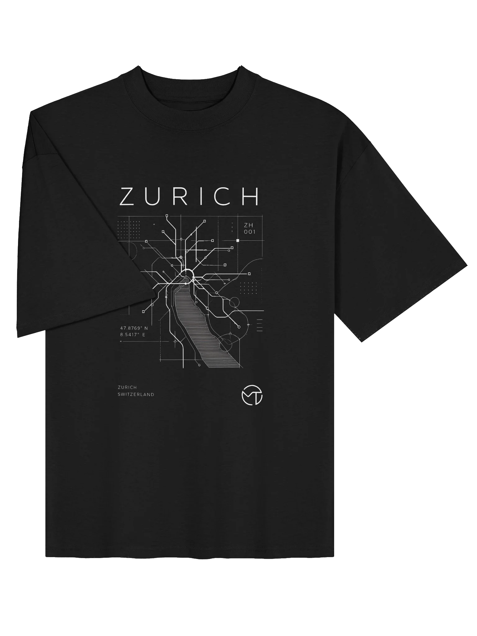 ZURICH Transit Lines Tee – Premium Swiss Transit Graphic T-Shirt product image (5)