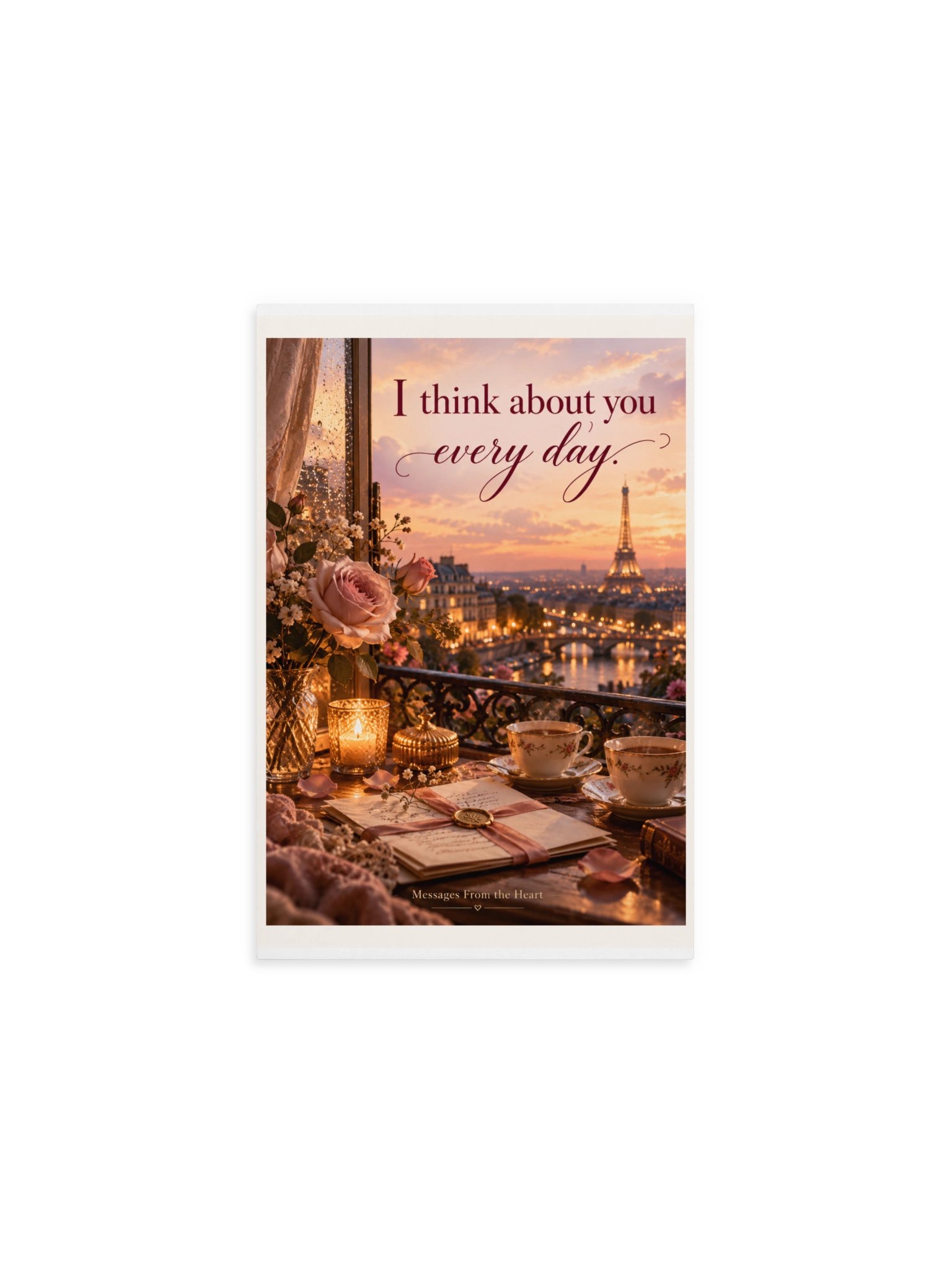 I Think About You Every Day — Physical QR Greeting Card product image (1)