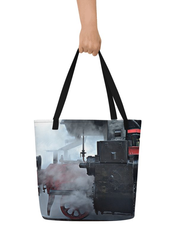 Large tote bag - Steam locomotive cutout product image (1)