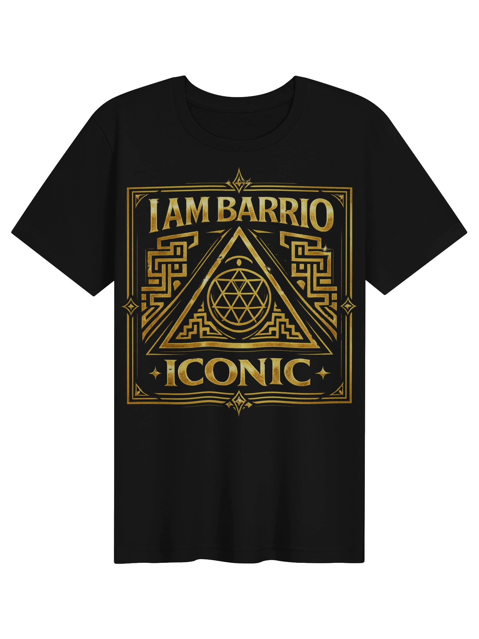 I AM BARRIO ICONIC Tee – Gold Sacred Seal product image (1)