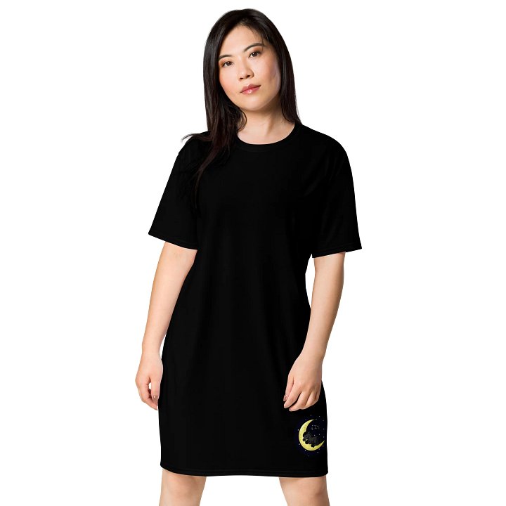 Sleepy Moon All-Over Print T-Shirt Dress product image (1)