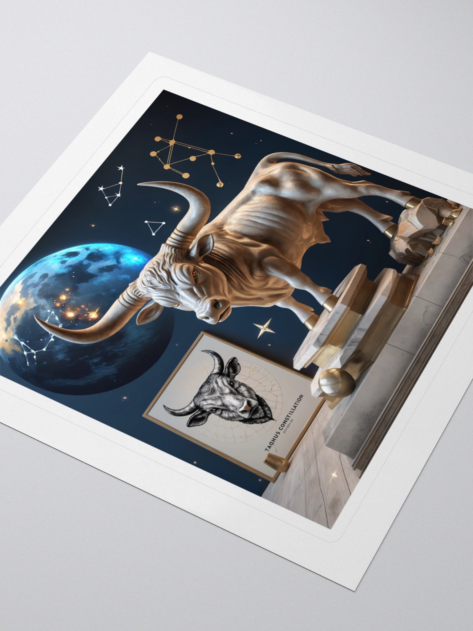 Taurus Constellation Bull Kiss Cut Stickers product image (3)