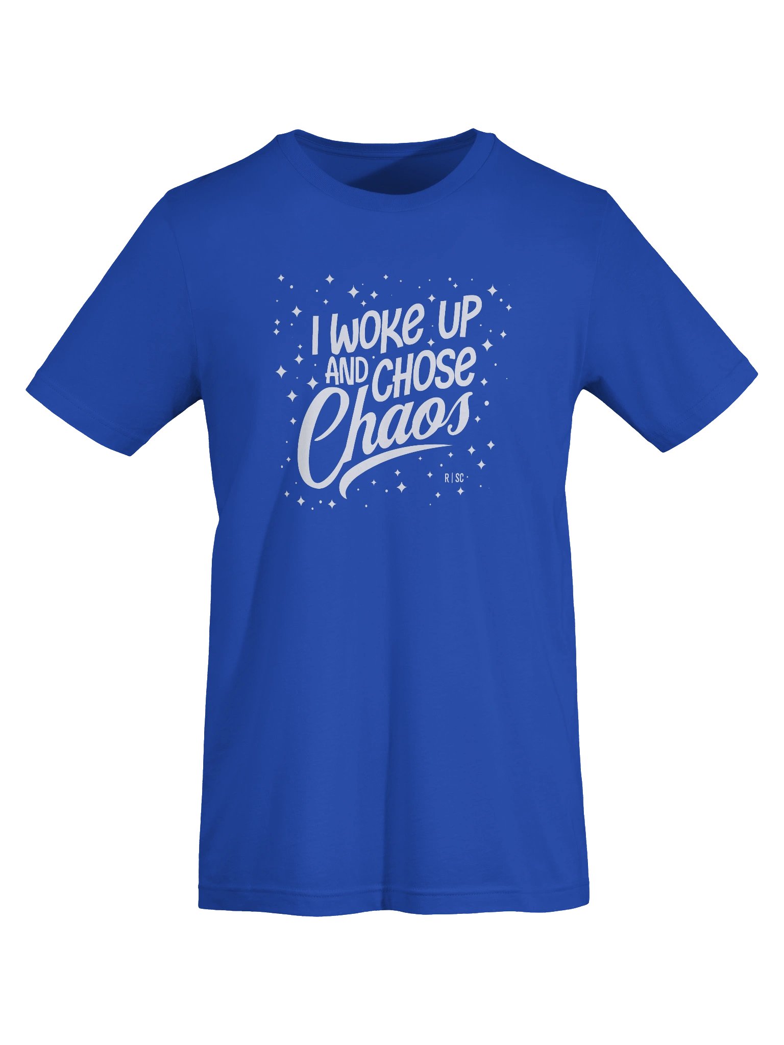Woke Up and Chose Chaos T-Shirt (White) product image (7)