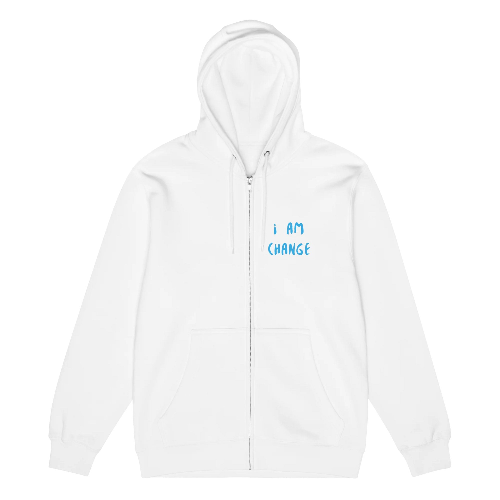 Urban Gold and Blue Butterfly Zip-up Hoodie product image (6)