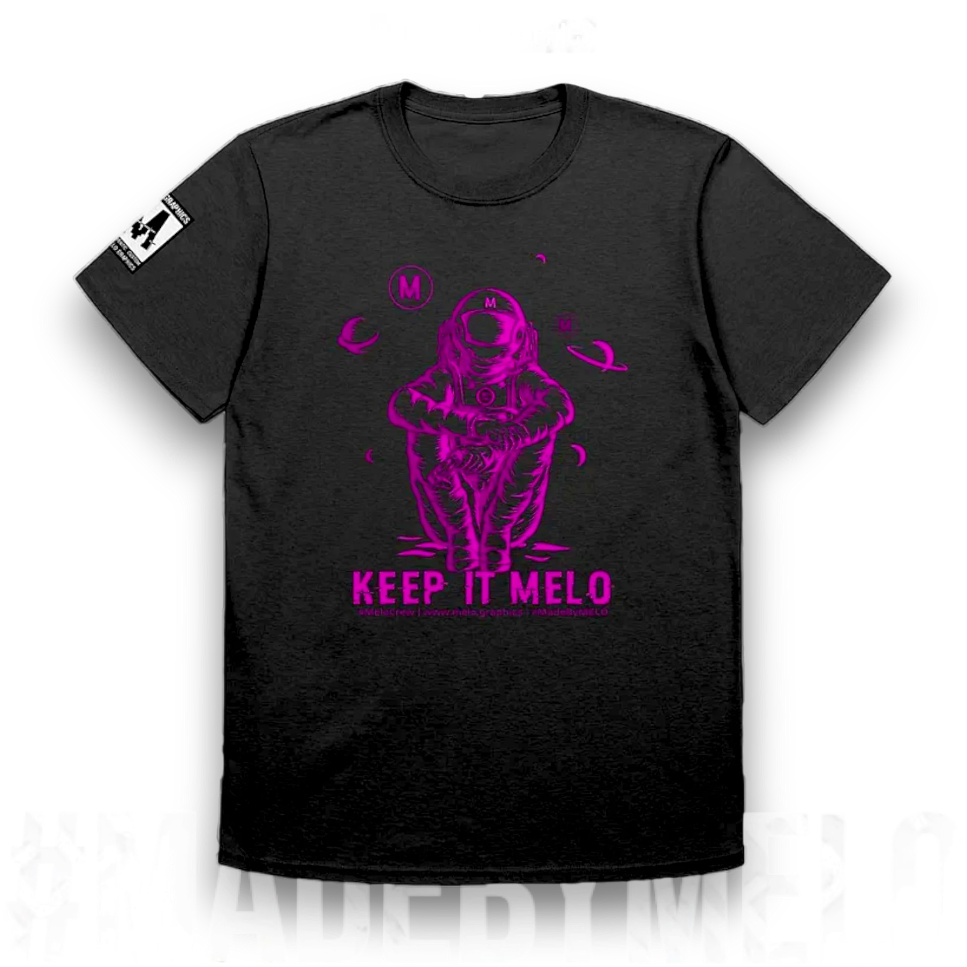 #MeloCrew Vibes: Magenta - Basic T-Shirt | #MadeByMELO product image (1)