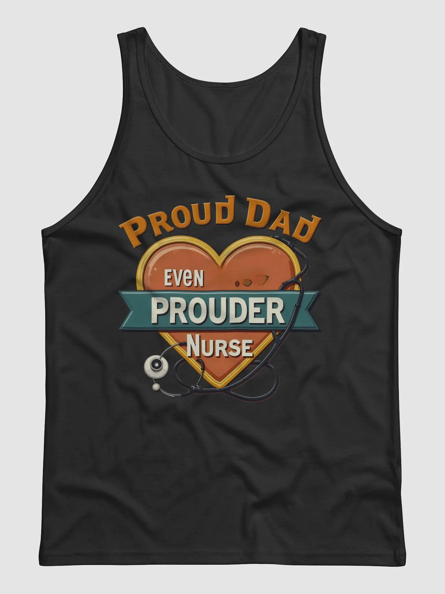 Proud Nurse Dad Stethoscope Tank product image (2)