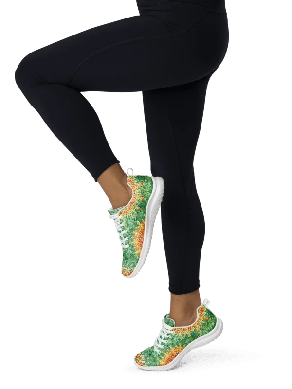 Golden Mandala Energy: Emerald Breeze Women's Athletic Shoes product image (1)