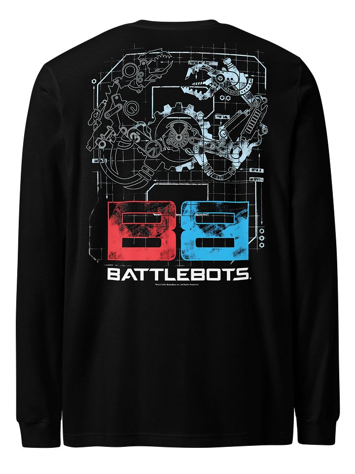 BattleBots Two Sided Long Sleeve Schematic Tee - BattleBots Elite Gear! product image (1)