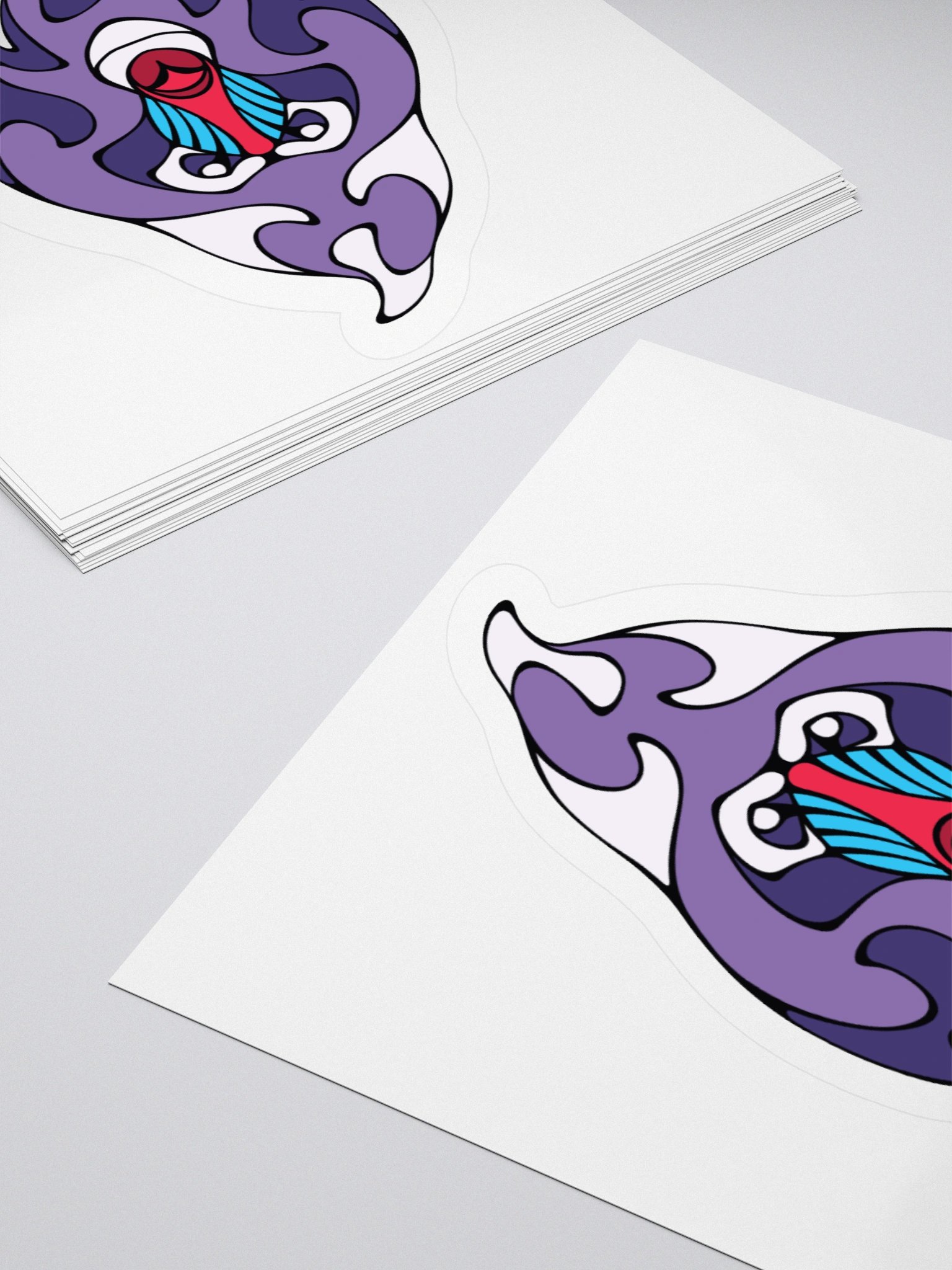 Royal Mandrill - Small/Medium Kiss Cut Sticker product image (4)