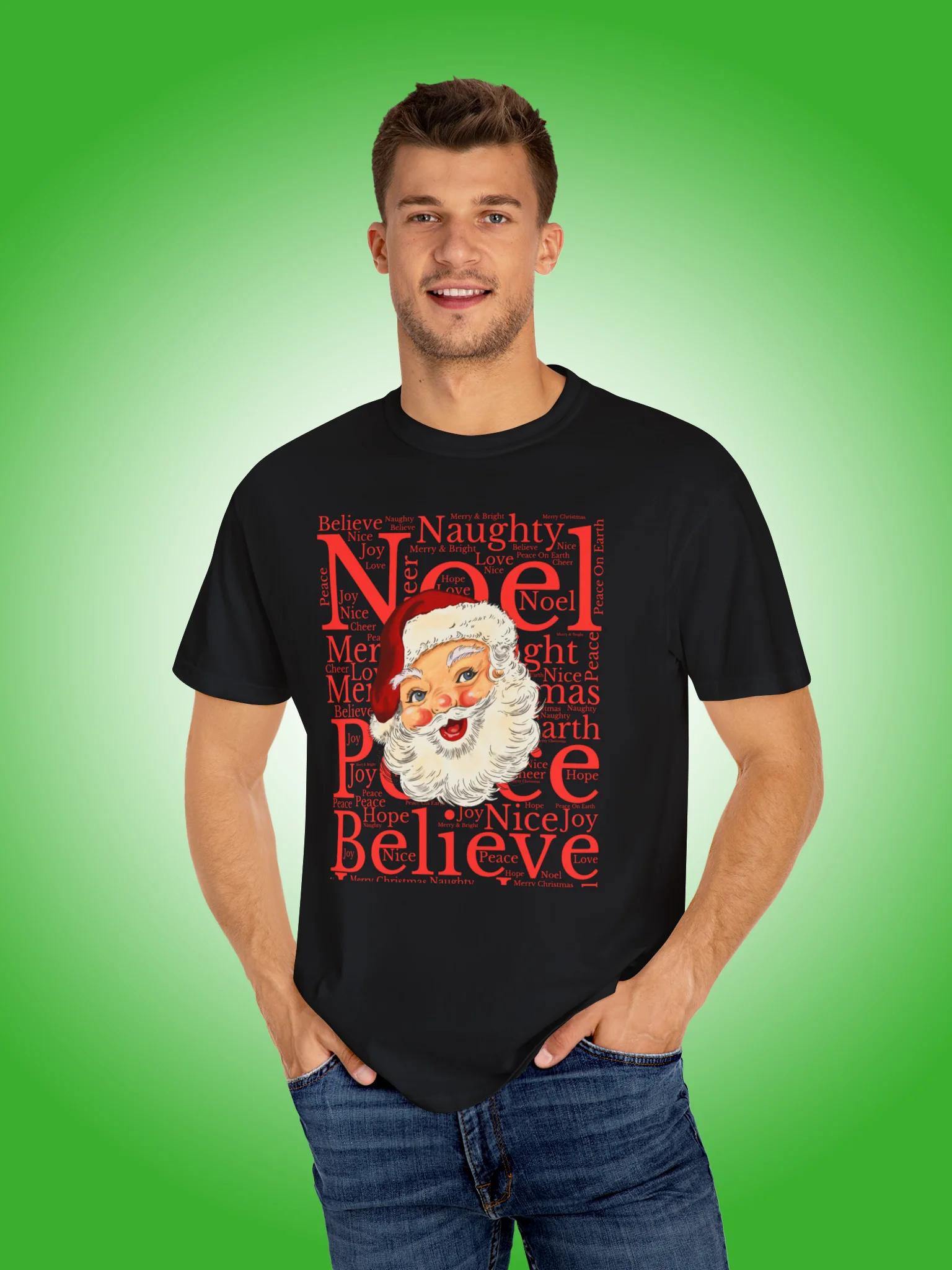 Retro Santa Word Cloud product image (1)