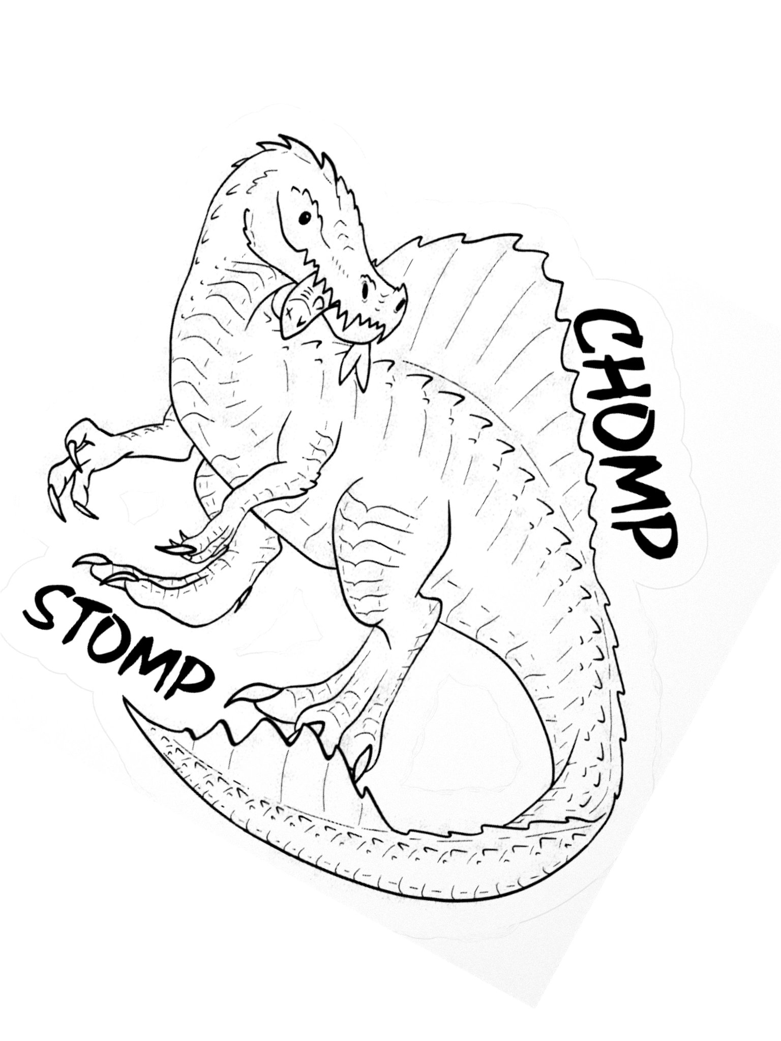 “Cute Spinosaurus” Sticker product image (4)