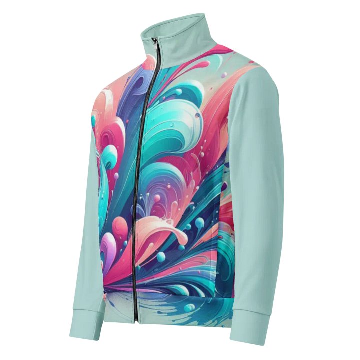 Swirling Spectrum Unisex Track Jacket |AI Design product image (1)