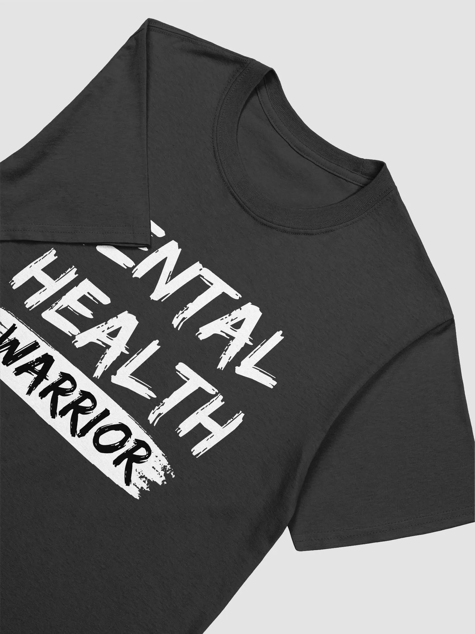 Mental Health Warrior Distressed Statement T-Shirt product image (1)