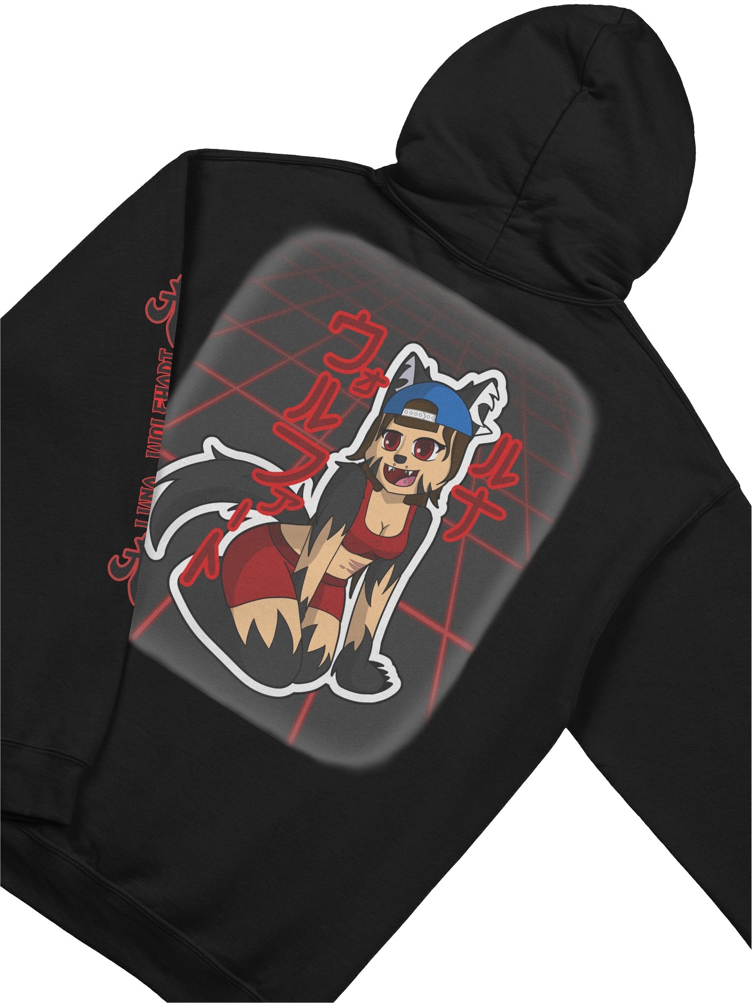 Red Neon Luna Pullover Hoodie product image (4)