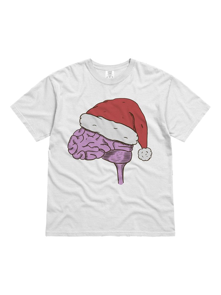 Festive Brain (Santa) Heavyweight T-shirt product image (4)
