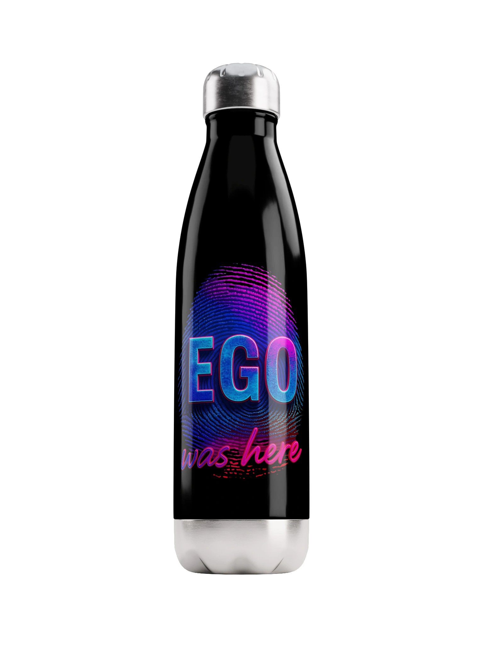 Fingerprint Stainless Steel Water Bottle product image (1)