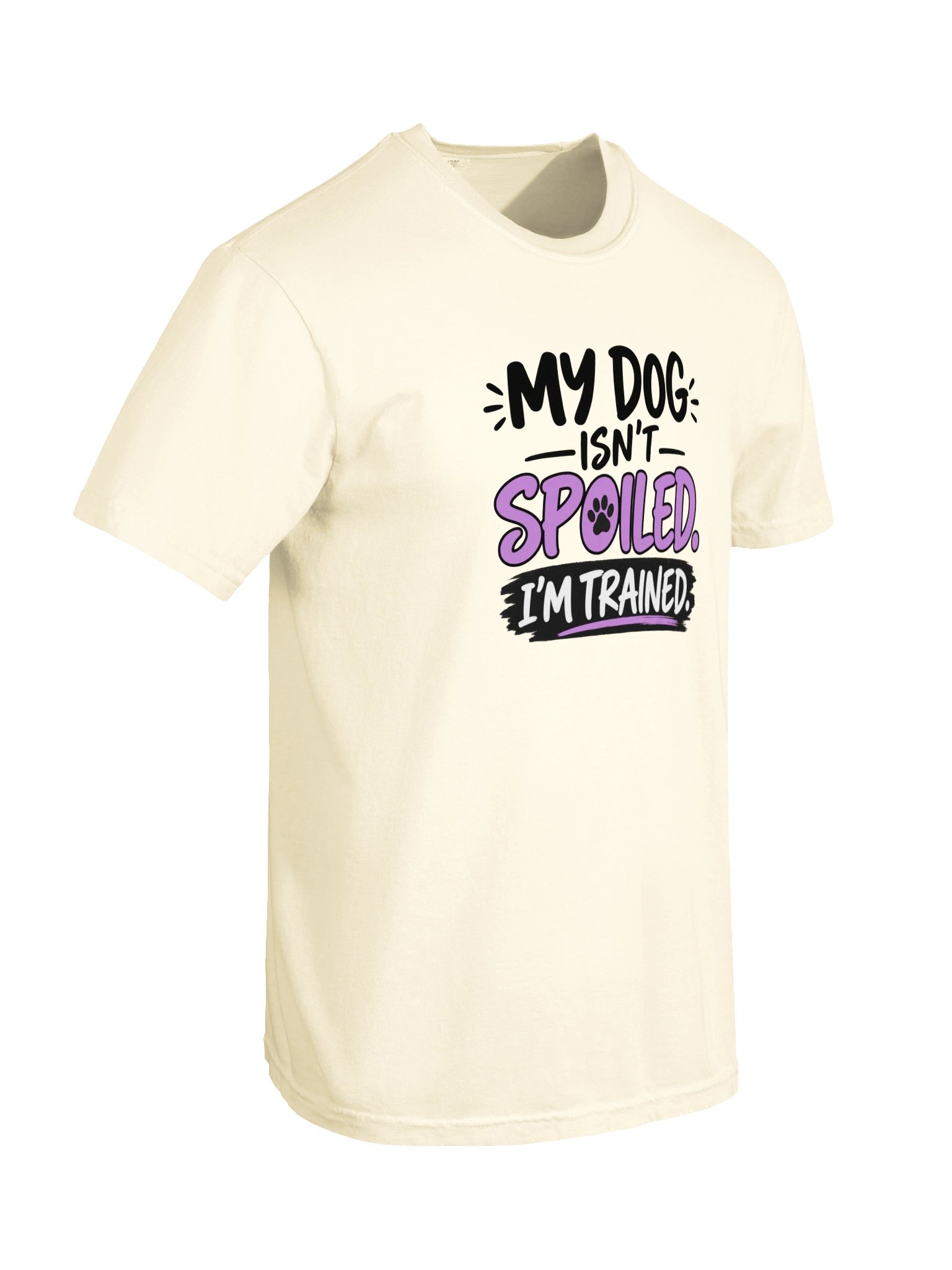 My Dog Isn’t Spoiled, I’m Trained Women’s T-Shirt – Funny Dog Lover Tee product image (39)