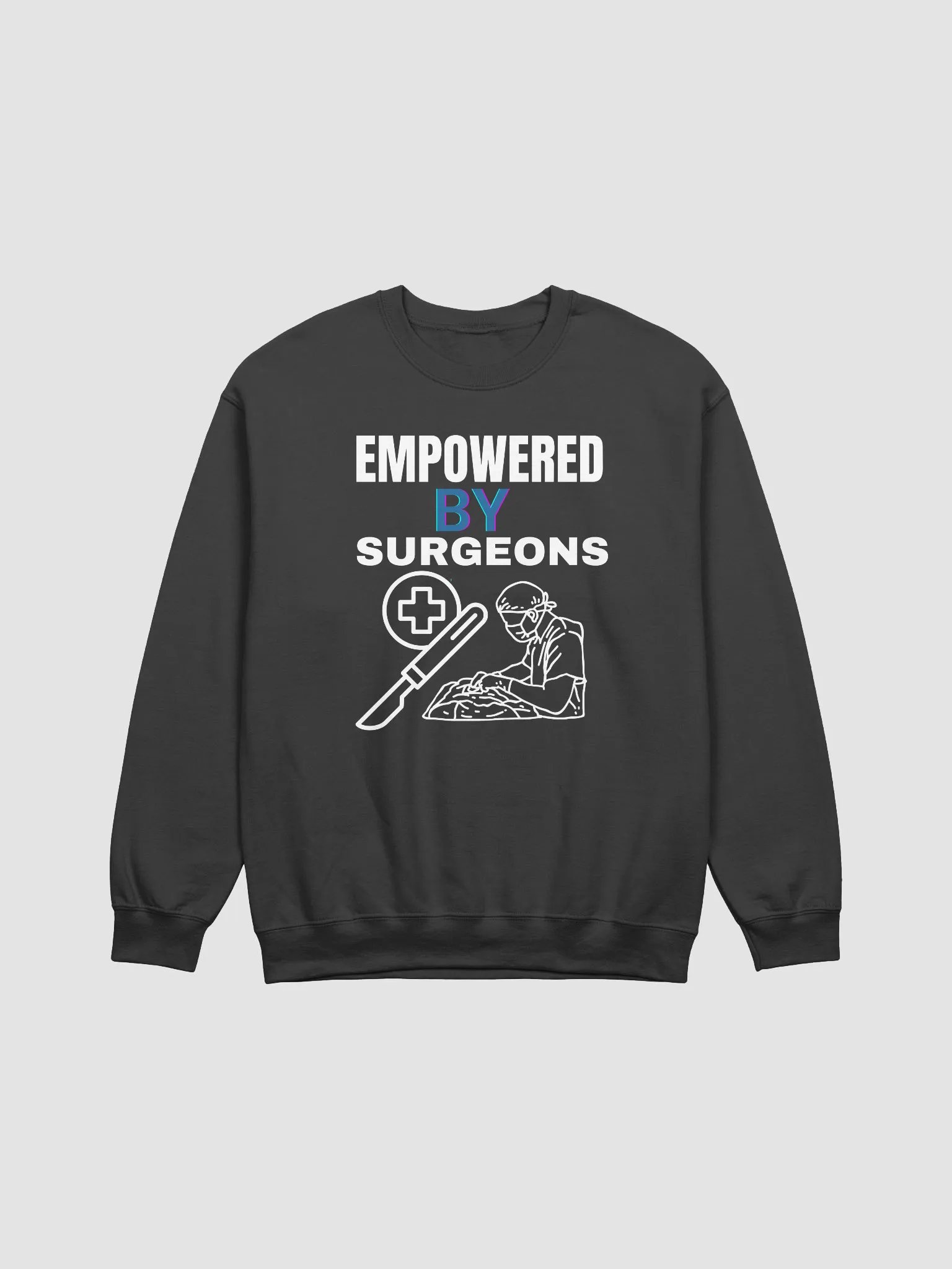 Surgeons' empowerment, Stylish Medical-themed Crewneck Sweatshirt product image (2)