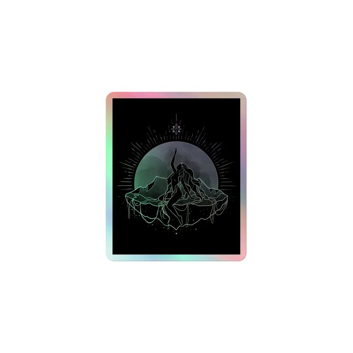 𝖌𝖆𝖎𝖆 holographic sticker product image (1)