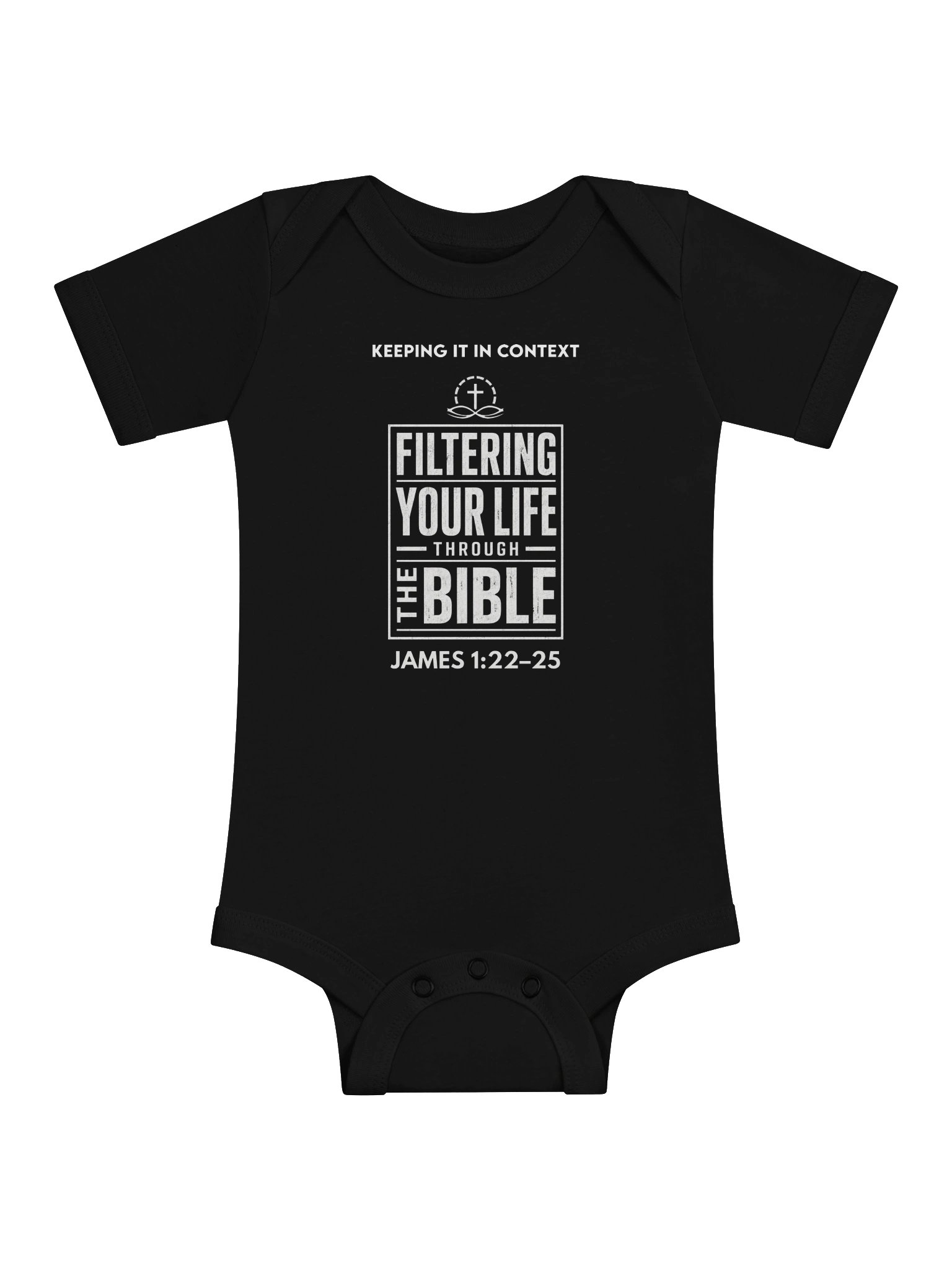 Filtering Your Life Through the Bible Baby Bodysuit product image (1)