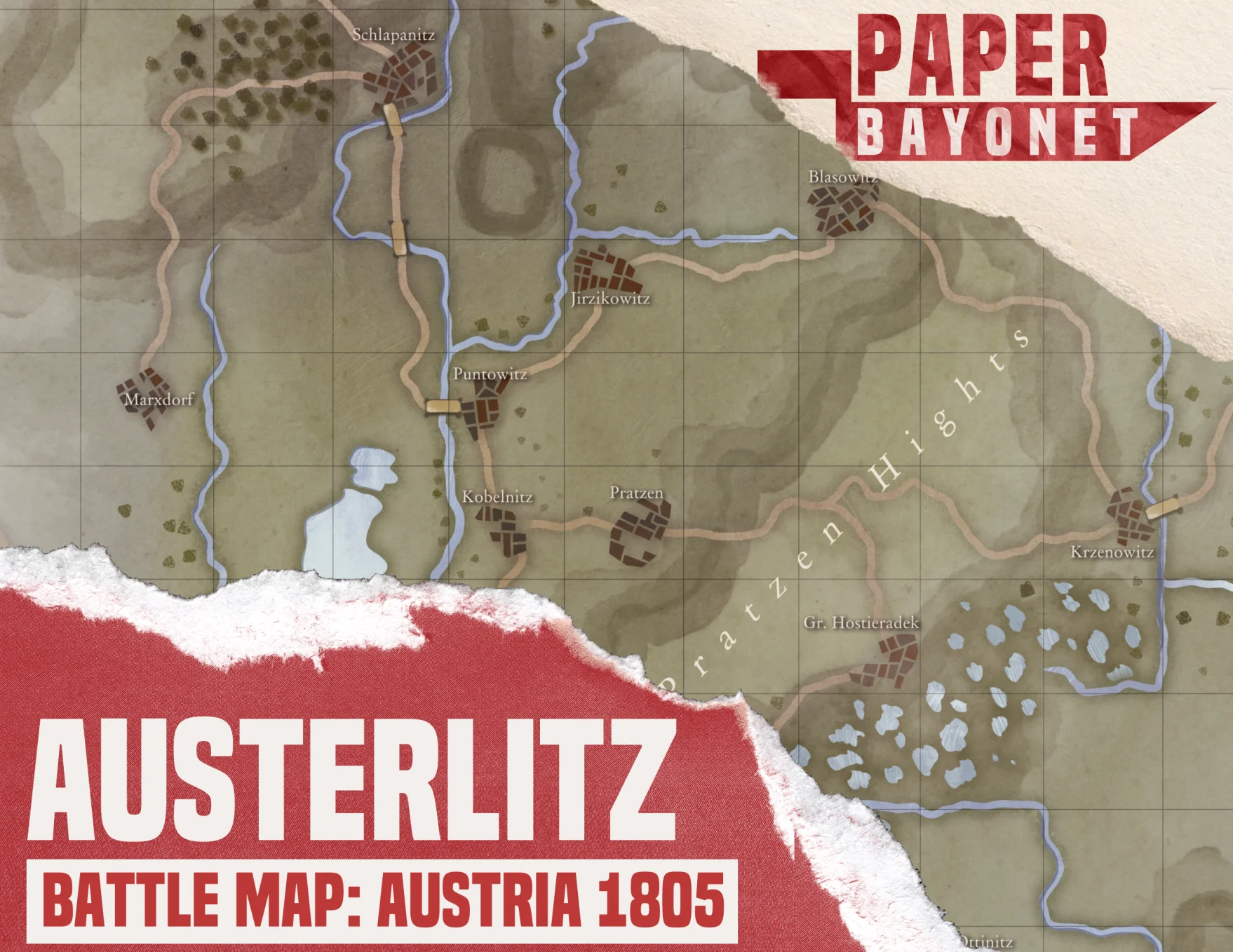 Austerlitz battle map. product image (1)