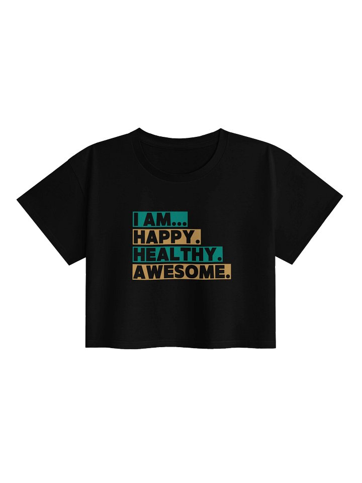 Happy, Healthy Women's Cropped T-shirt product image (1)