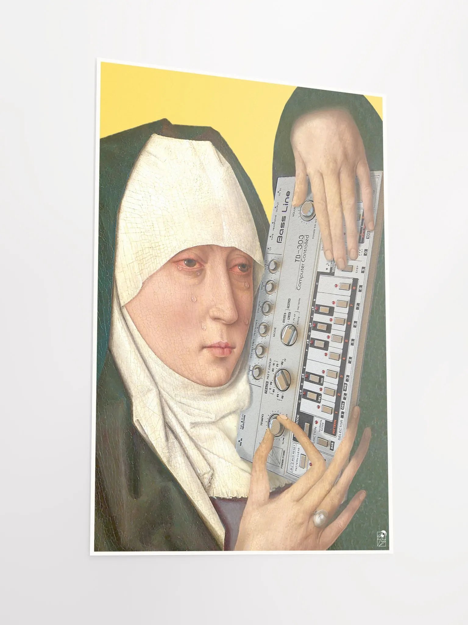 Mater Dolorosa meets tb 3-0-3 by Frank Fonik, Techno EDM Matte Paper Poster product image (2)