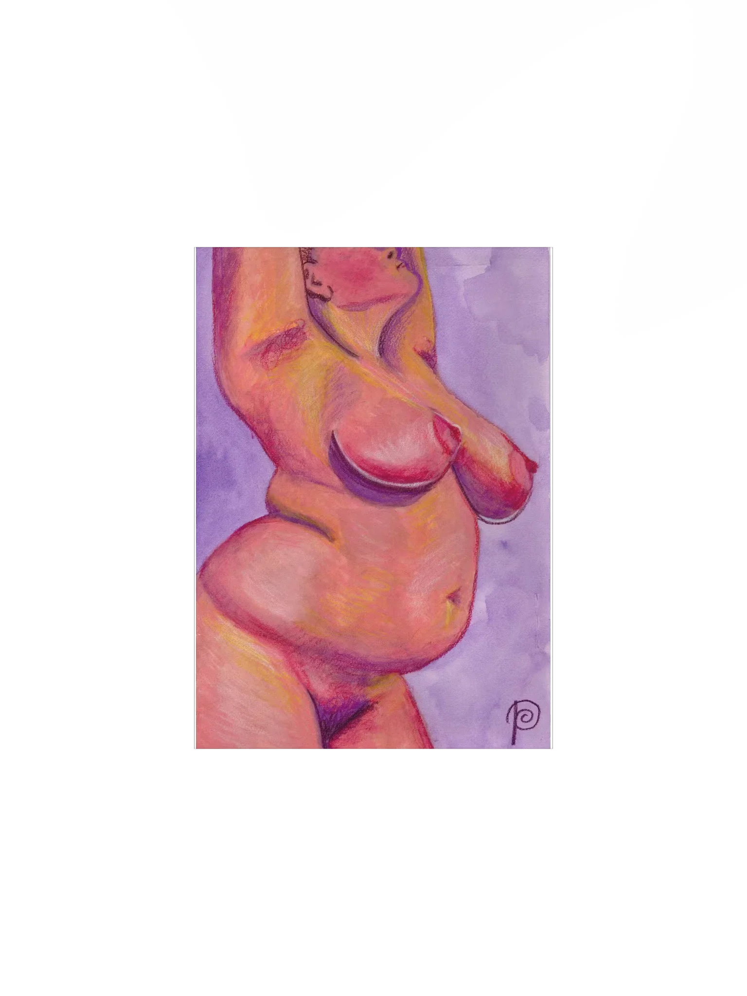 i am god nude painting poster product image (1)