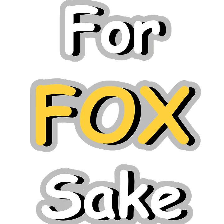 For Fox Sake Sticker product image (1)