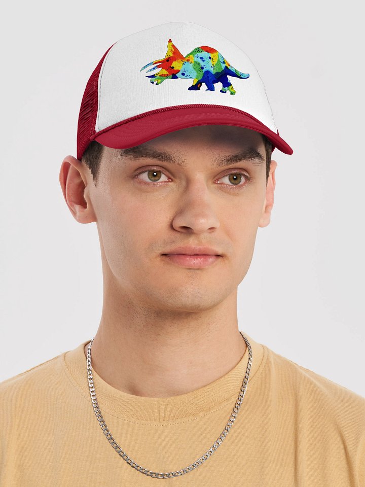 Trusty Triceratops Foam Trucker Hat product image (2)