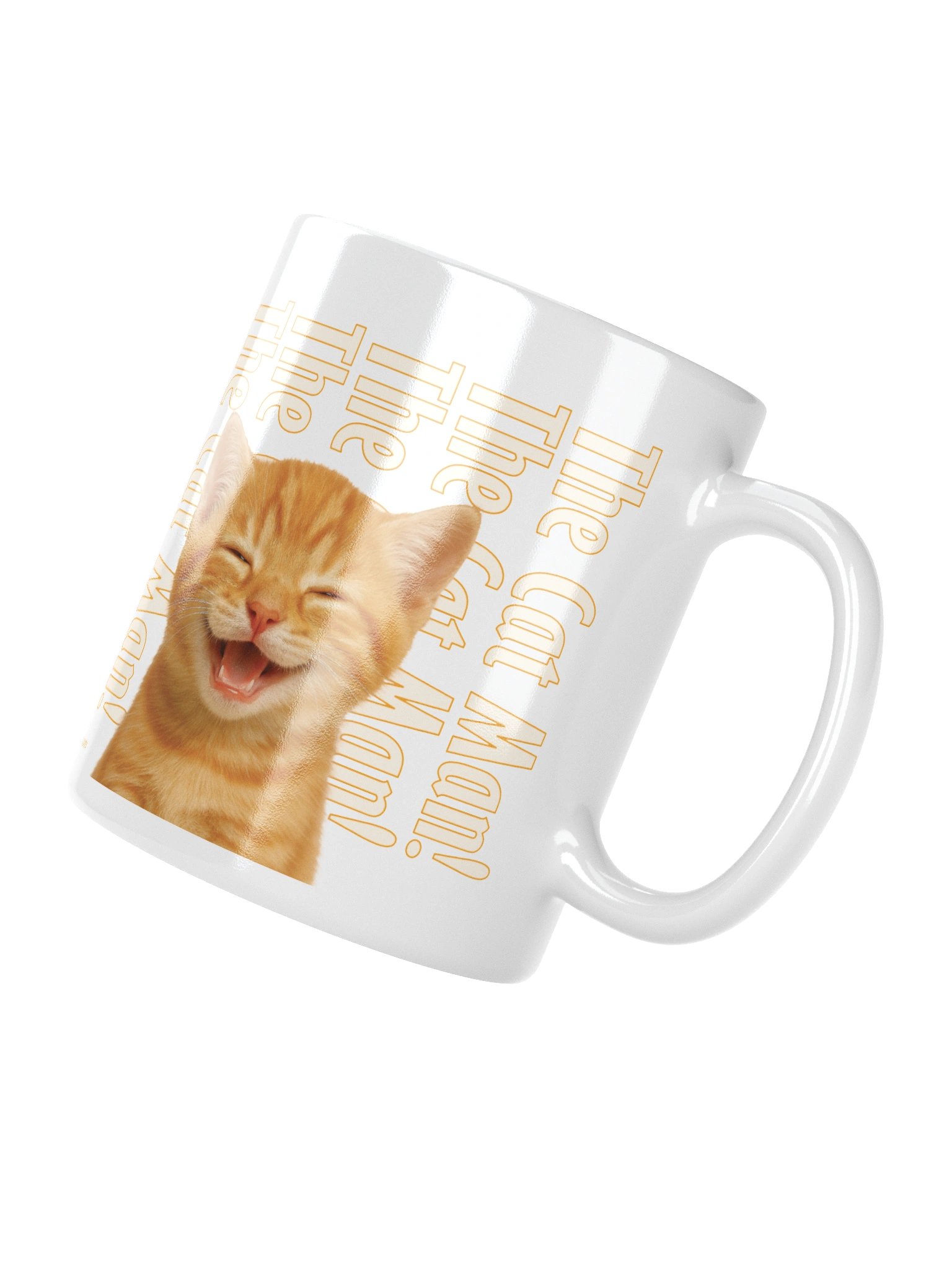 Mug: "The Cat Man!" with Beautiful Orange Tabby cat image. product image (4)