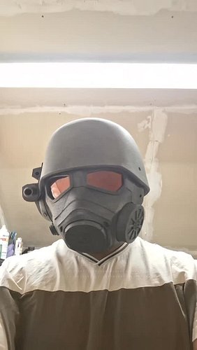 This helmet gives me the chills 😨 #fallout #ncrranger #3dprinting #smallbusiness #fyp