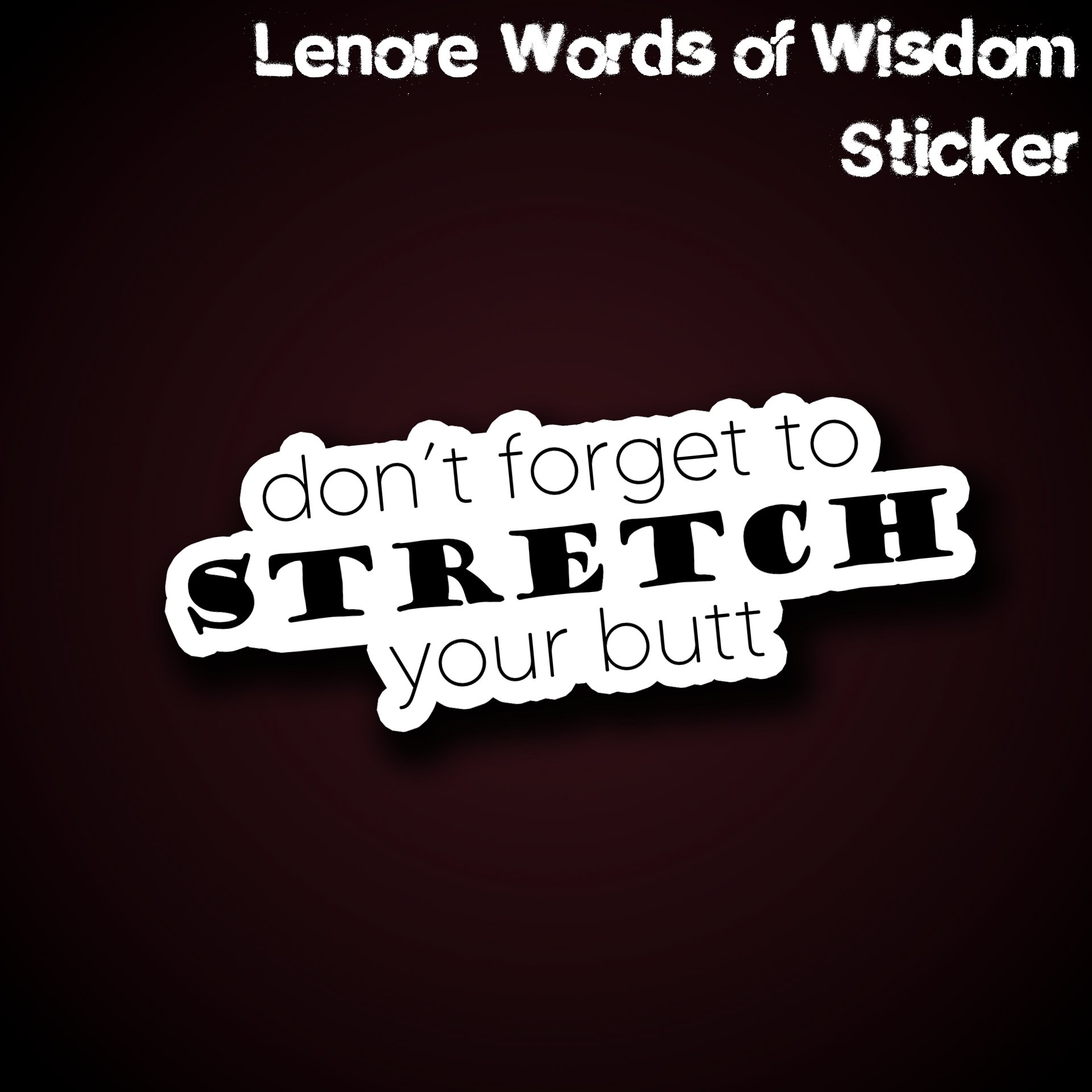 Lenore Advice Sticker product image (1)