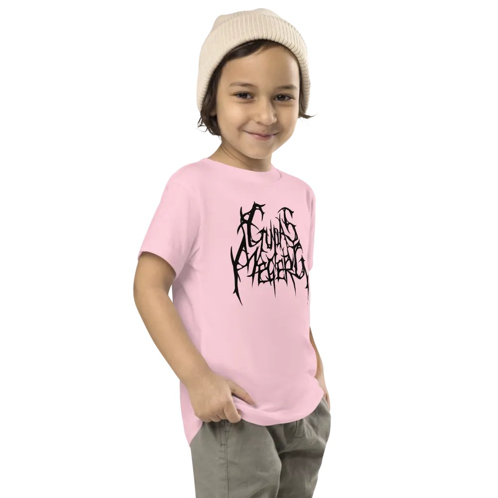 GupasMegerg Metal Logo Toddler Tee (Dark Logo) product image (4)