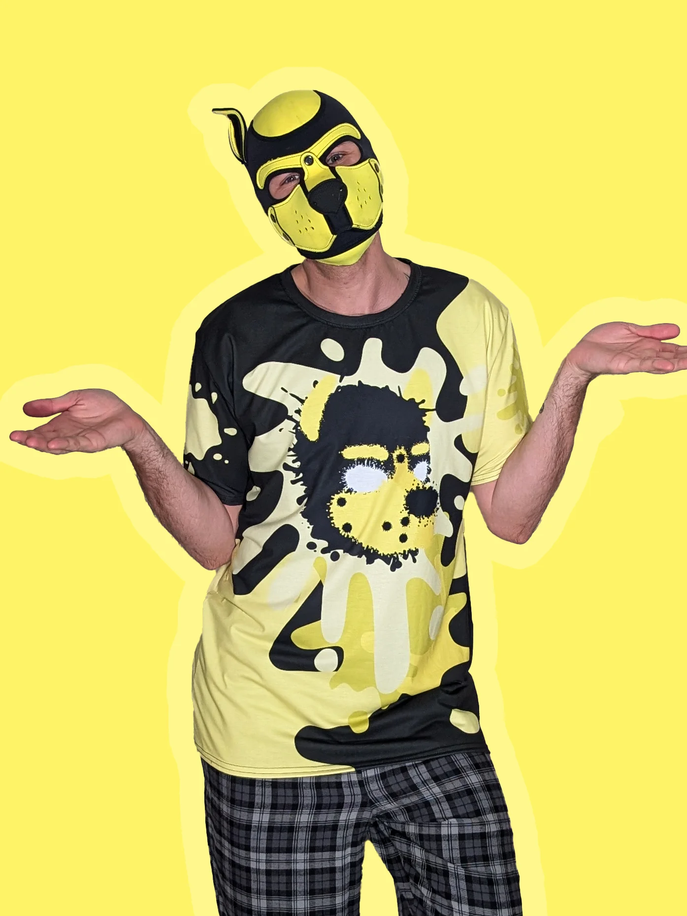Chaos Splatter Shirt - Yellow product image (1)