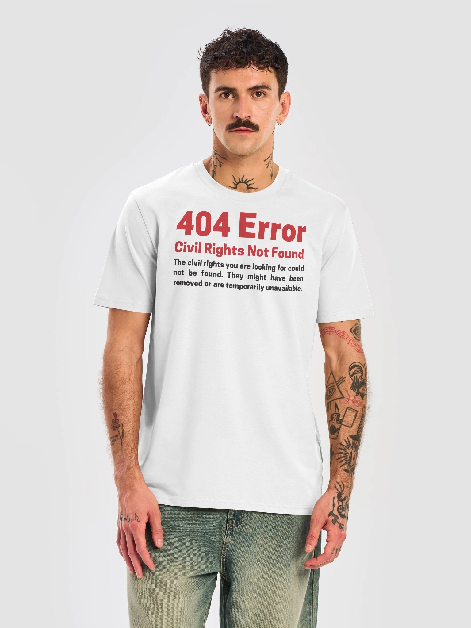 Civil Rights Not Found Unisex Organic Cotton T-Shirt product image (3)