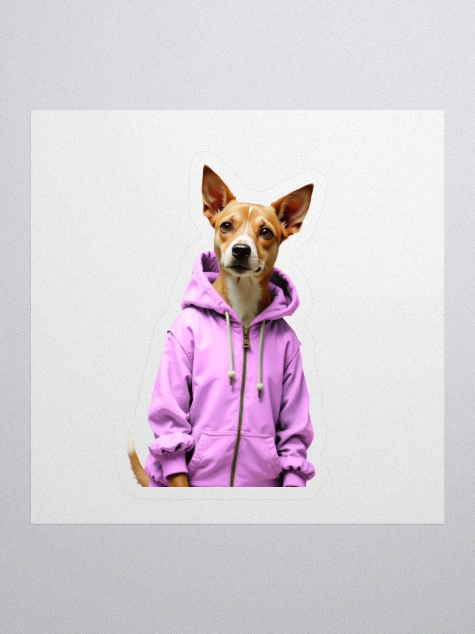 Potcake in Hoodie Sticker product image (1)