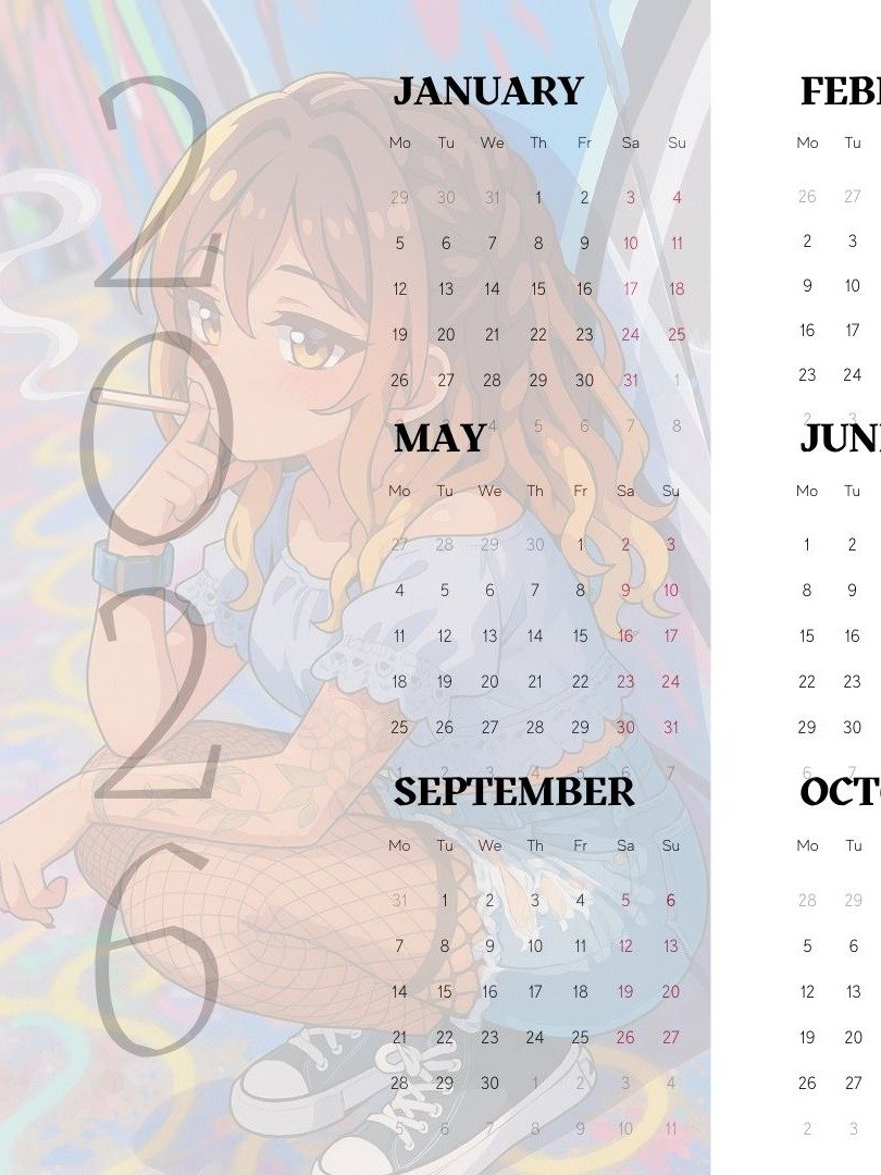 Digital Calendar 2026 product image (1)