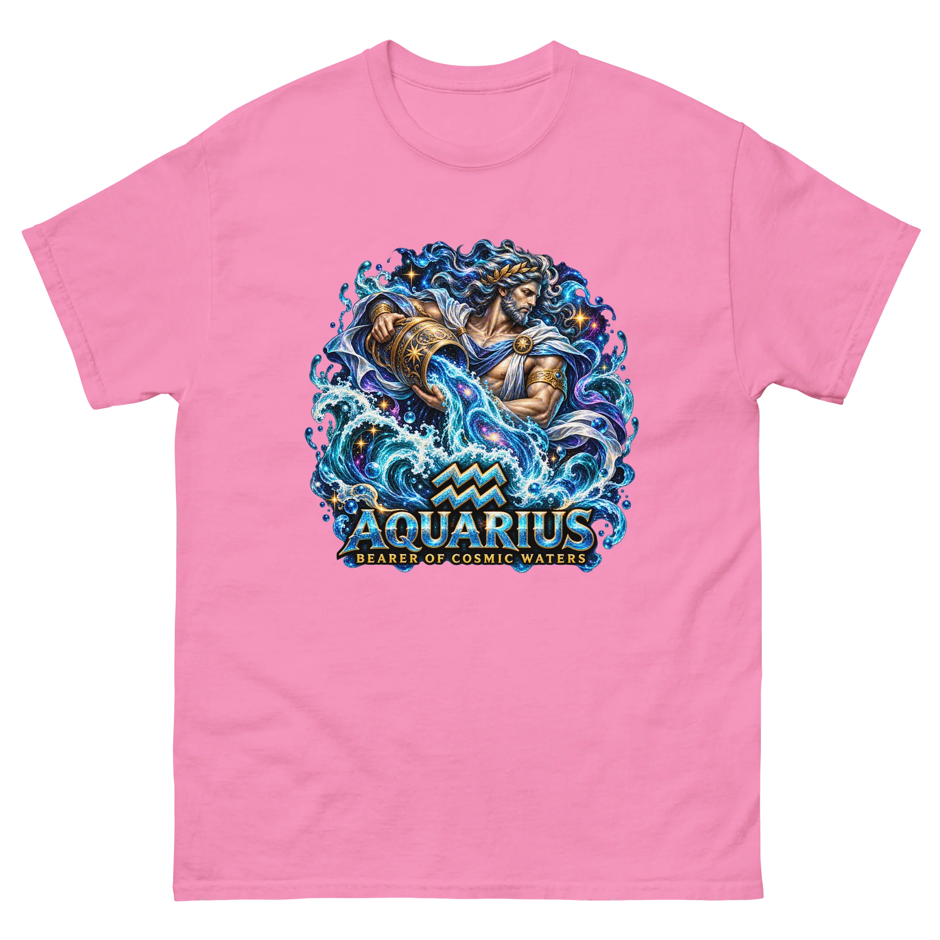 Bearer of Cosmic Waters — Aquarius Zodiac Tee product image (2)