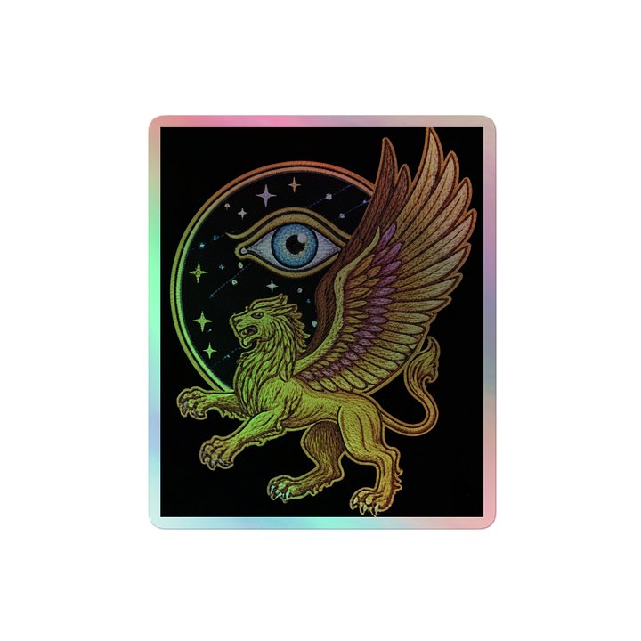 Celestial Griffin Holographic Sticker Sheet product image (2)