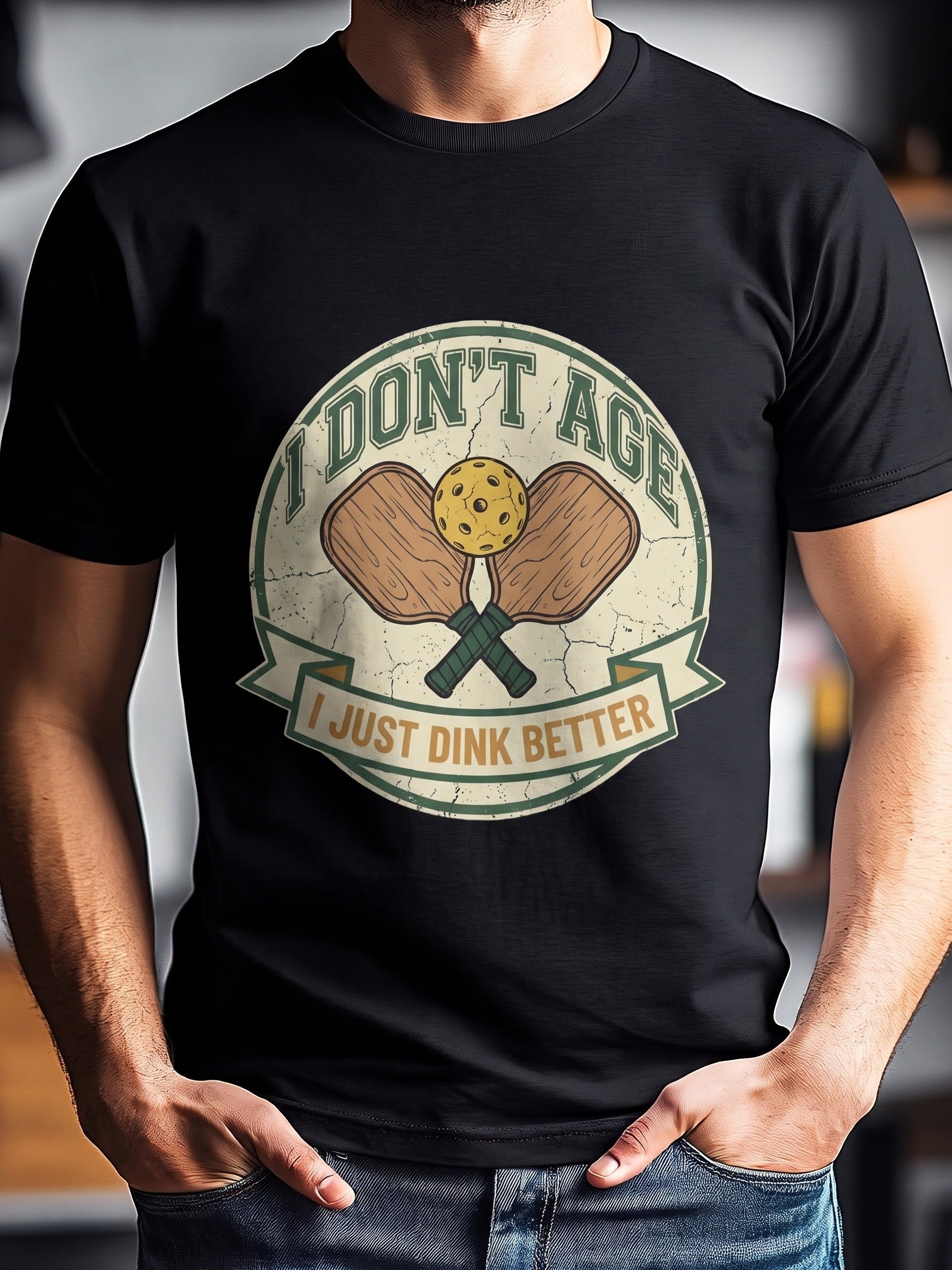 Pickleball Grandpa Shirt - Funny I Don't Age I Just Dink Better Retro T-Shirt product image (1)