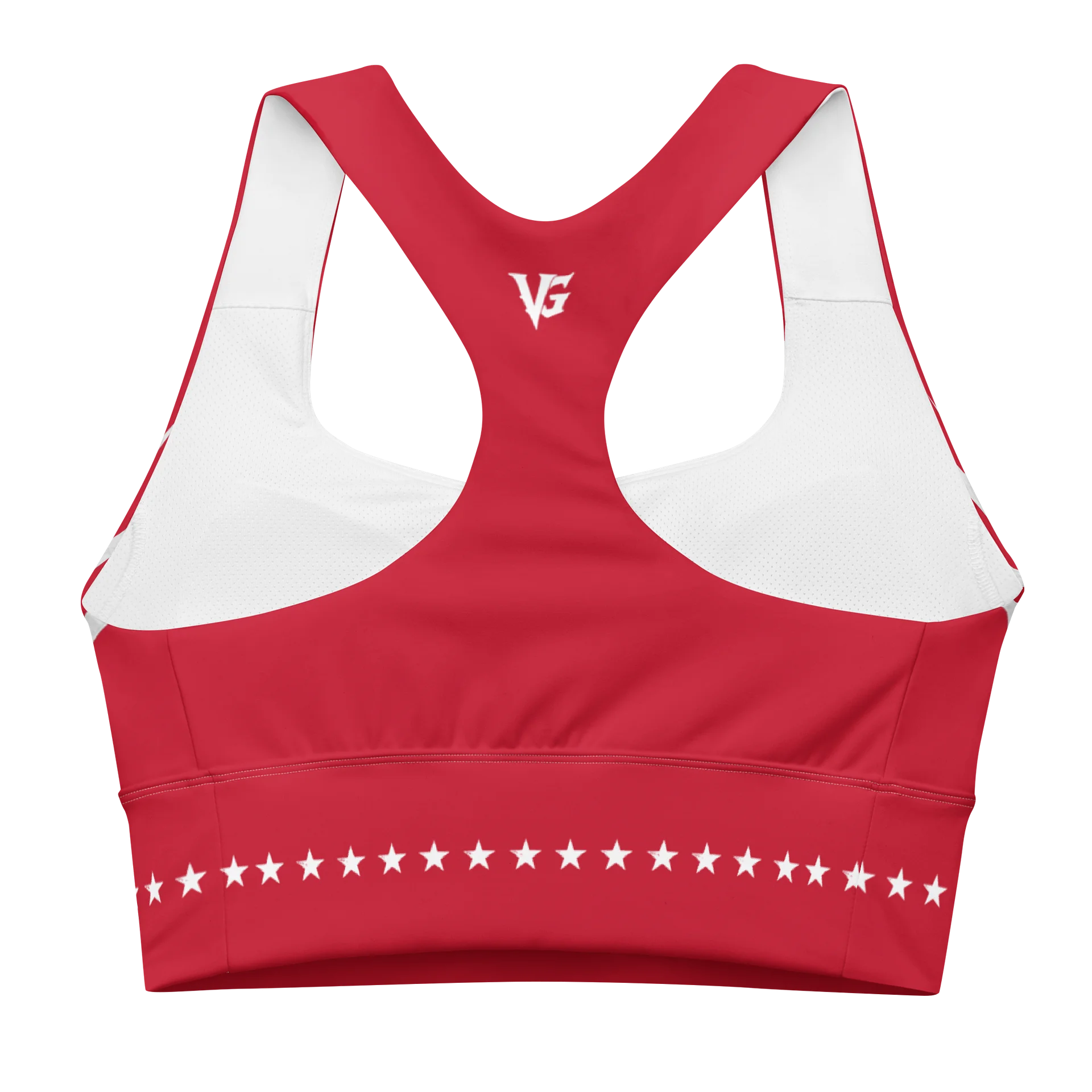 Crimson Stars & Scars Sports Bra product image (4)