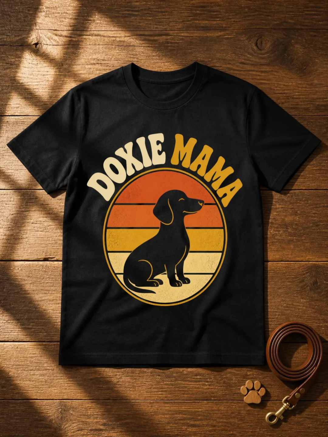 Retro Doxie Mama Shirt | Cute Dachshund Mom Tee product image (1)