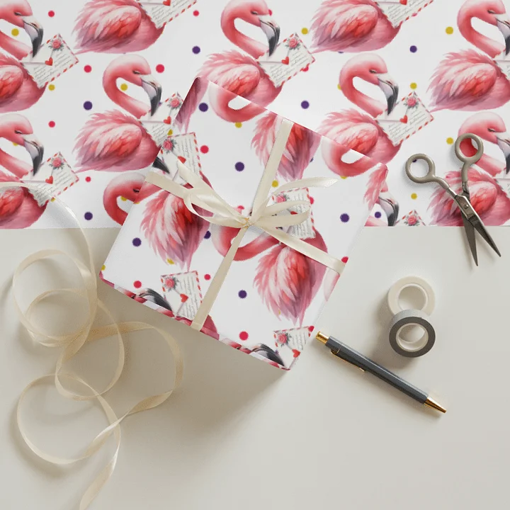 Flamingo Pattern Wrapping Paper Sheets (3) product image (2)