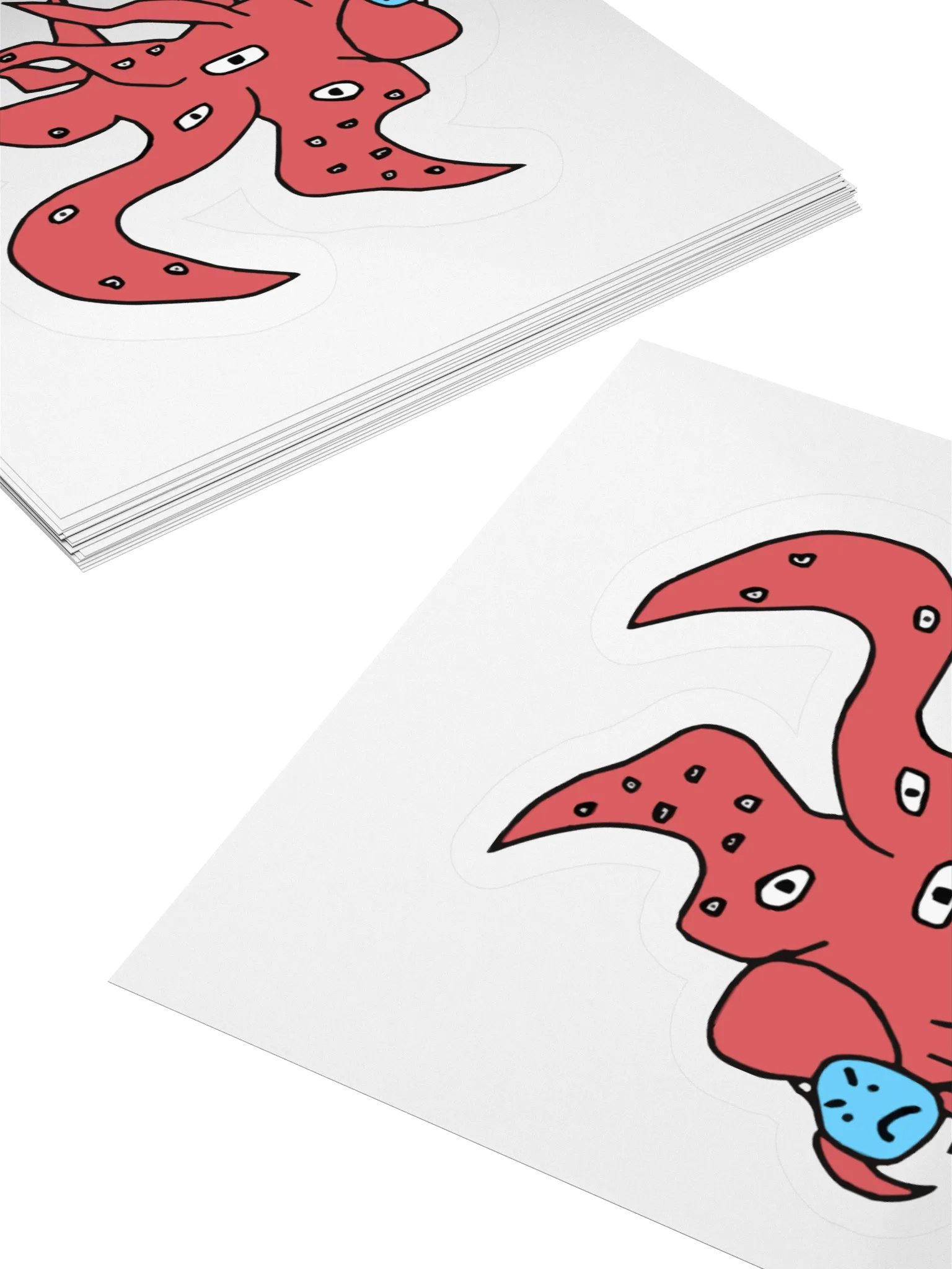 Red AI Shoggoth Sticker product image (10)