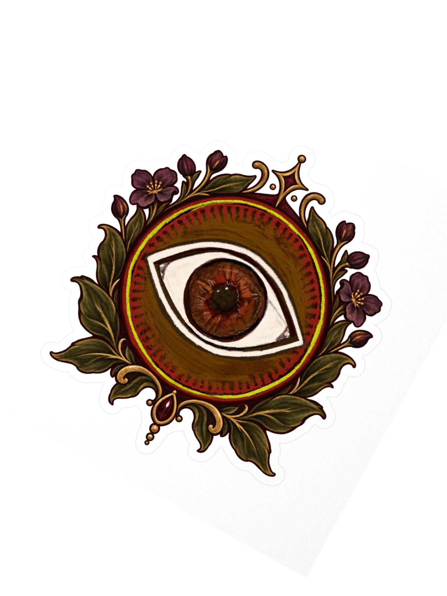 Mystic Eye Ornate Emblem Kiss Cut Sticker product image (2)